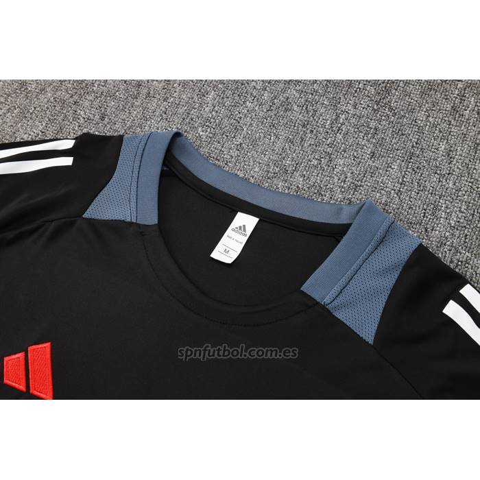 Chandal del Manchester United Manga Corta 2024-2025 Negro - Pantalon Corto